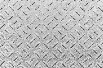 Silver diamond plate texture and background