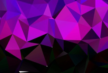 Obraz premium Light Pink vector blurry triangle texture.