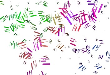 Light Multicolor, Rainbow vector layout with flat lines.