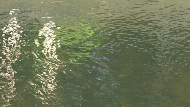 water flowing into the water