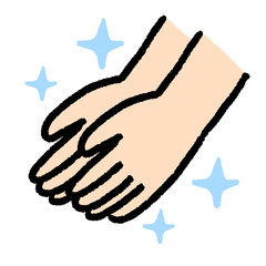 Fototapeta premium 手洗い 除菌 キレイ 手