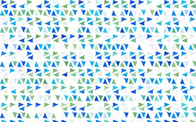 Light Blue, Green vector texture in triangular style. Decorative design in abstract style with triangles. Template for wallpapers.