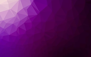 Dark Purple vector polygon abstract layout. A completely new color illustration in a vague style. Elegant pattern for a brand book.