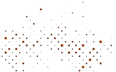 Fototapeta premium Light Yellow, Orange vector layout with circle shapes. Blurred decorative design in abstract style with bubbles. Design for business adverts.