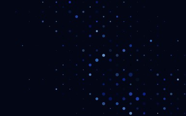 Light BLUE vector template with circles. Glitter abstract illustration with blurred drops of rain. Design for business adverts.