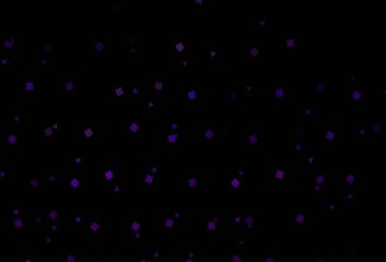 Dark Purple vector pattern in polygonal style with circles.