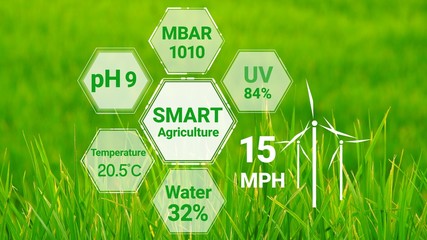 Smart digital agriculture technology by futuristic sensor data collection management by artificial...