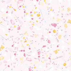 Terrazzo Texture Vector. Flooring Seamless Pattern