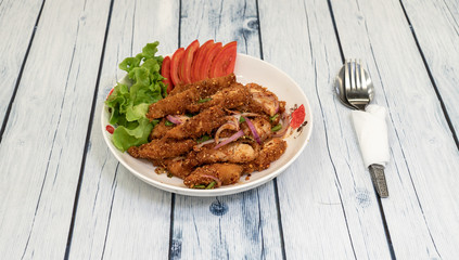 Spicy Fried Chicken with Dip 