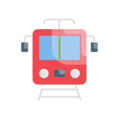 Electric Train Vector Icon