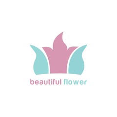 Beautiful Flower Logo Vector and Vintage