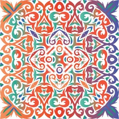 Antique talavera tiles patchwork.