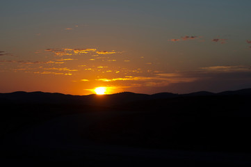 Sunset at Stokes Hill Lookout, Flinders' Ranges, SA, Australia
