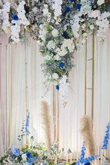 flower background, backdrop wedding decoration, rose pattern, colorful background, bunch of flower
