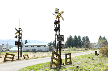 廃線の踏み切り跡