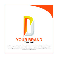 logo for business inital D, letter D