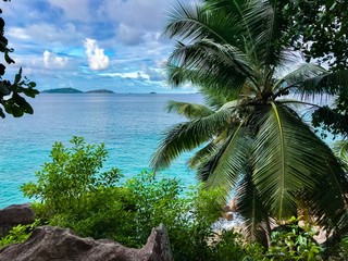 Plage des Seychelles. Oc&eacute;an indien. Une &icirc;le paradisiaque. 