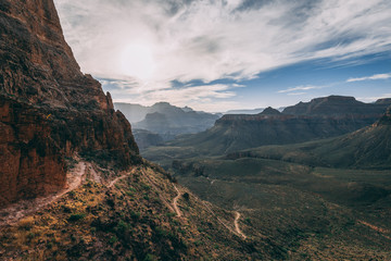 Grand Canyon hiking trail in Arizona