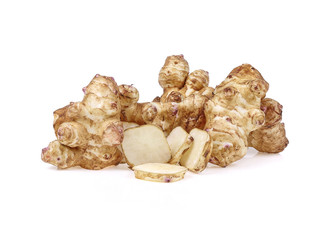 Jerusalem artichoke isolate on  white background