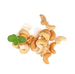 cashew nut isolated on white background.