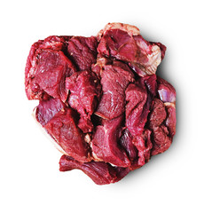 Obraz premium raw meat isolate on white background