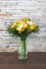 Wedding concept. Bride's bouquet of flowers.