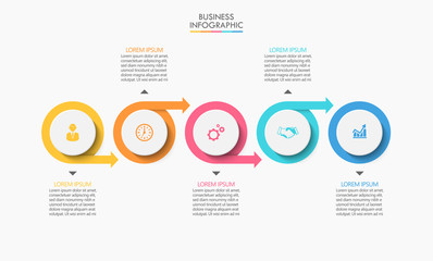 Business data visualization. timeline infographic icons designed for abstract background template milestone element modern diagram process technology digital marketing data presentation chart Vector
