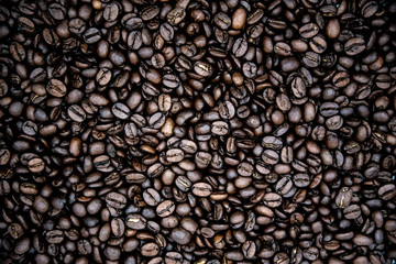 Roasted Coffee Bean Background Texture