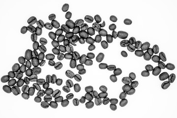 Roasted Coffee Bean Background Texture