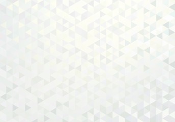 Diamond crystal triangular white pattern. Shimmer mosaic background. Subtle abstract blank template.