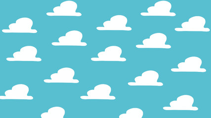 set of cloud icons