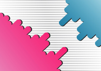 Colorful and Beautiful Abstract Geometric Shape Illustration for Background Template