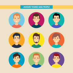Avatars Young Man People