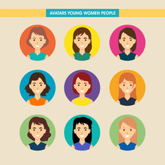 Avatars Young Woman People