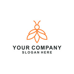 bee company logo design