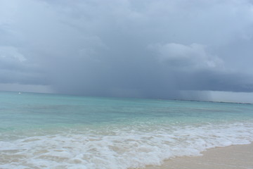 Rain in the sea