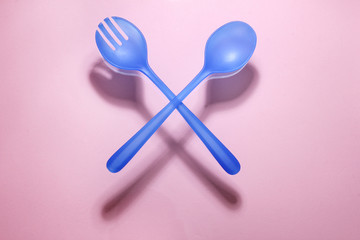 Plastic Fork and Spoon