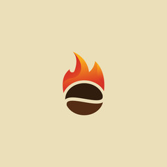 Coffe Fire Logo Template