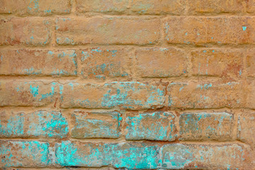 Orange background of old bricks.