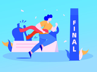 vector illustration of a couple