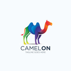 Camel Logo Template Colorful