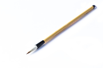 Chinese writing brush isolated on a white background