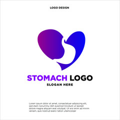 Stomachs Color Logo designs concept vector, Colorful Modern Stomachs Health Care logo template