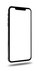 Smartphone mobile mockup blank side screen