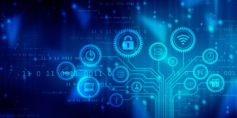 Digital Abstract technology background,2d illustration
