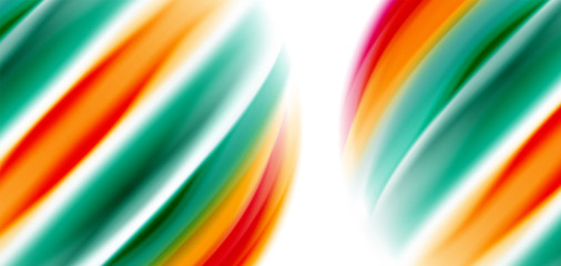 Silk smooth lines on white, liquid fluid color waves. Vector Illustrations For Wallpaper, Banner, Background, Card, Book, Illustration, landing page, cover, placard, poster, banner, flyer, design