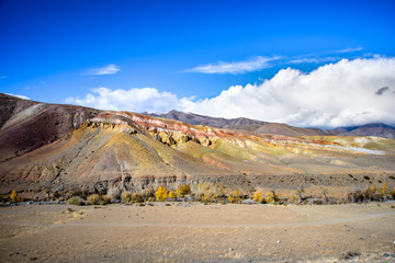 Fototapeta na wymiar natural boundary Kyzyl-Chin