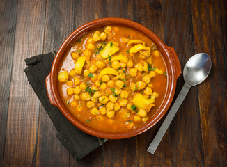 Garbanzos con sepia