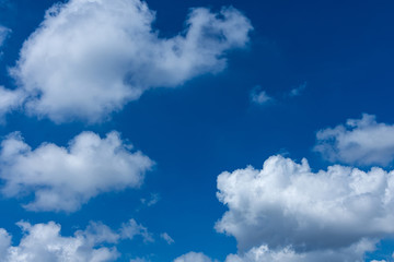 Naklejka na ściany i meble White cloud on blue sky on day time for background.