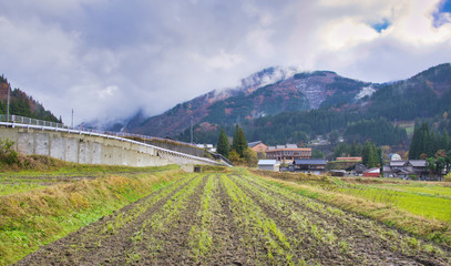 Naklejka premium Gokayama, Japan - Abundant with Natural Resources, Culture and Heritage